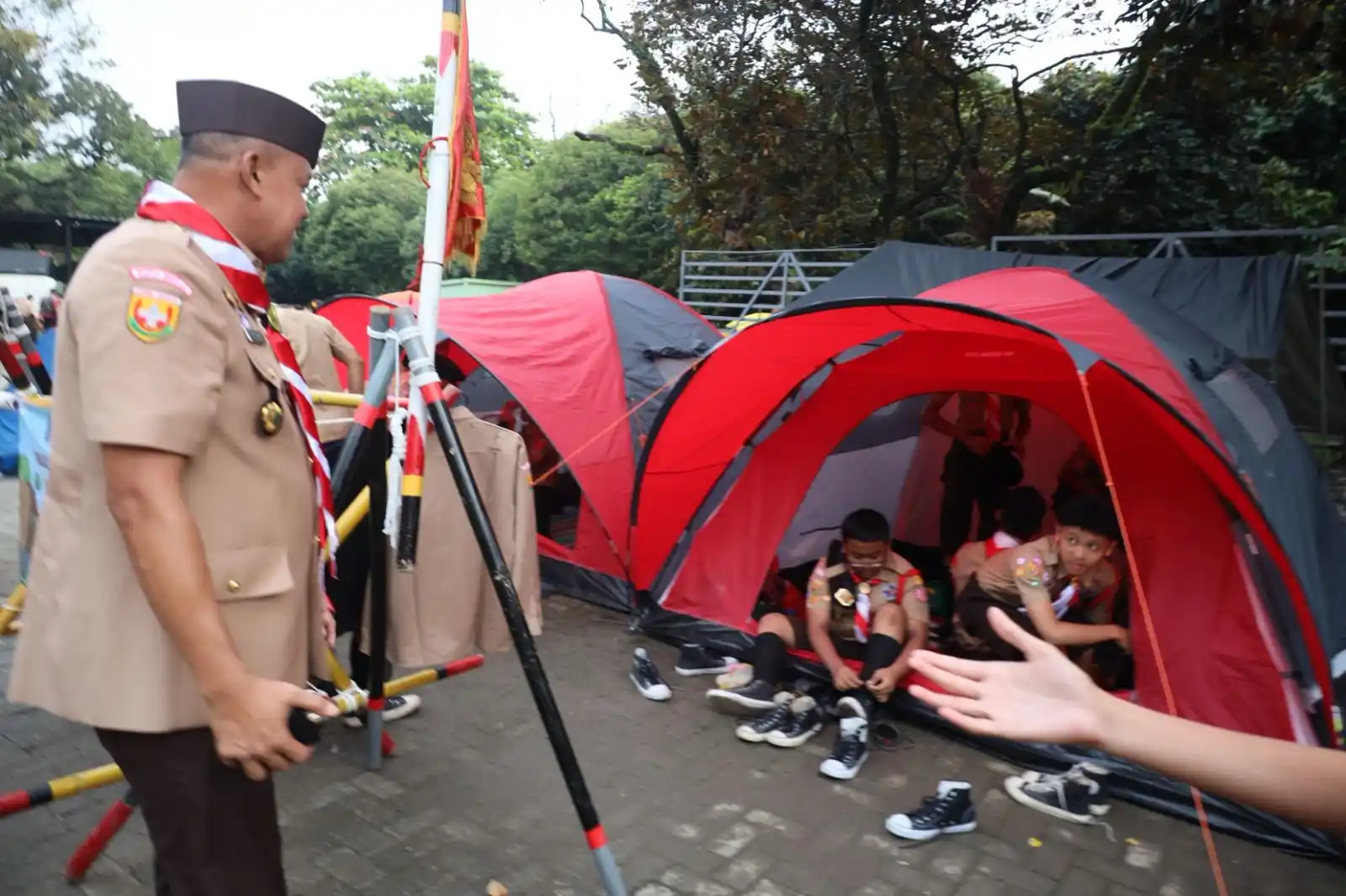 Wali Kota Bekasi, Tri Adhianto Tinjau Pelaksanaan Camping Pramuka (Foto: Dokpin)